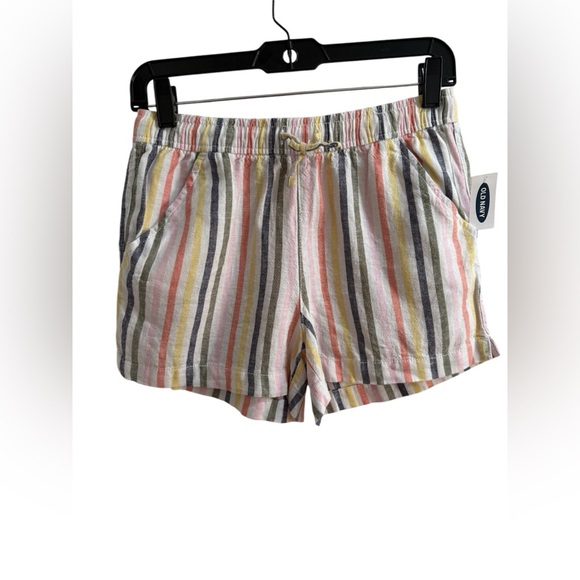 Old Navy Kids XL Multi-Striped Linen Shorts (NWT) - Picture 2 of 8